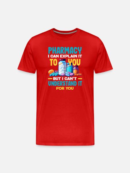 Pharmacist Pharmaceutical Technical - Men's Premium Organic T-Shirt - red