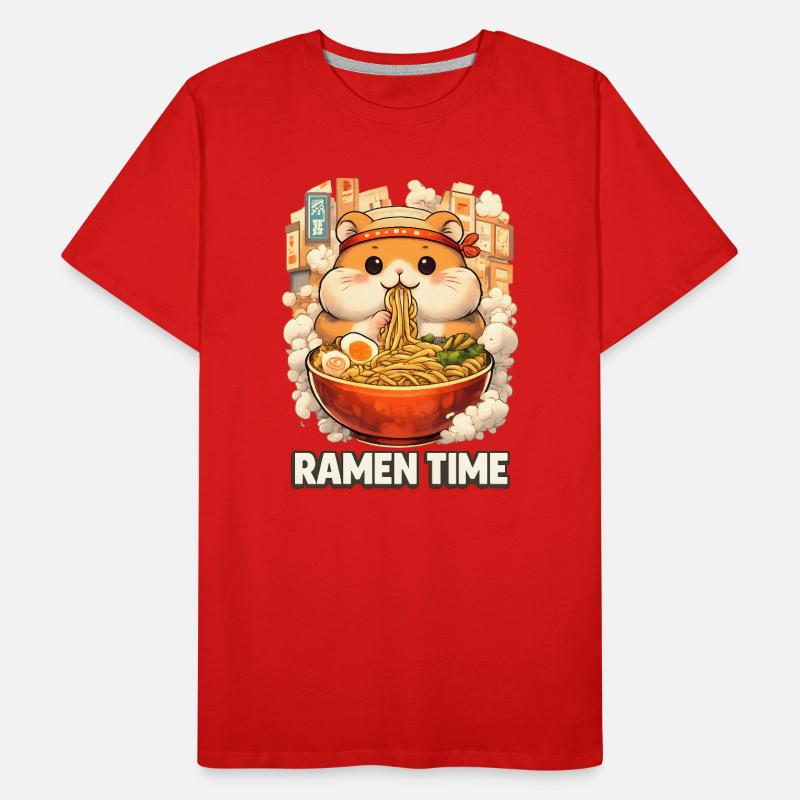 Ramen Hamster  Männer Premium Bio T-Shirt