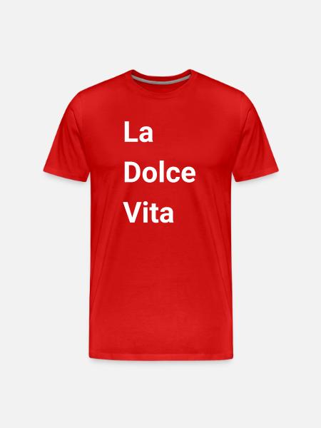 La Dolce Vita - Men's Premium Organic T-Shirt - red