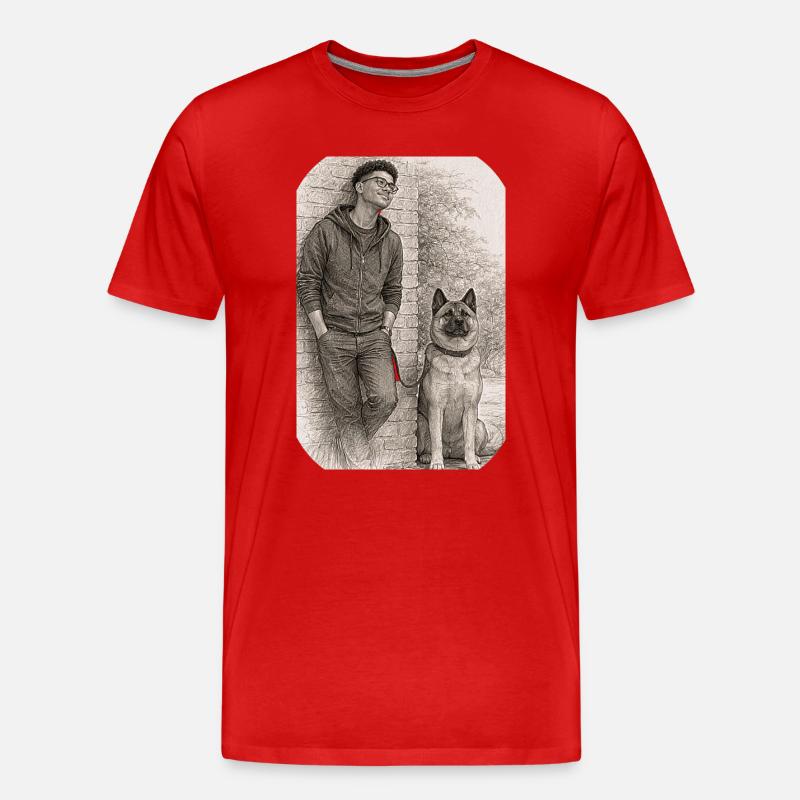 Matt & Holly - Männer Premium Bio T-Shirt - Rot