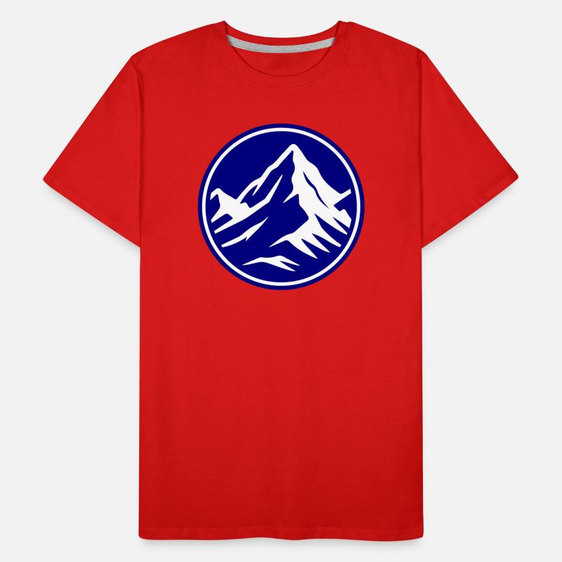 Mountain icon summit Men's Premium Organic T-Shirt