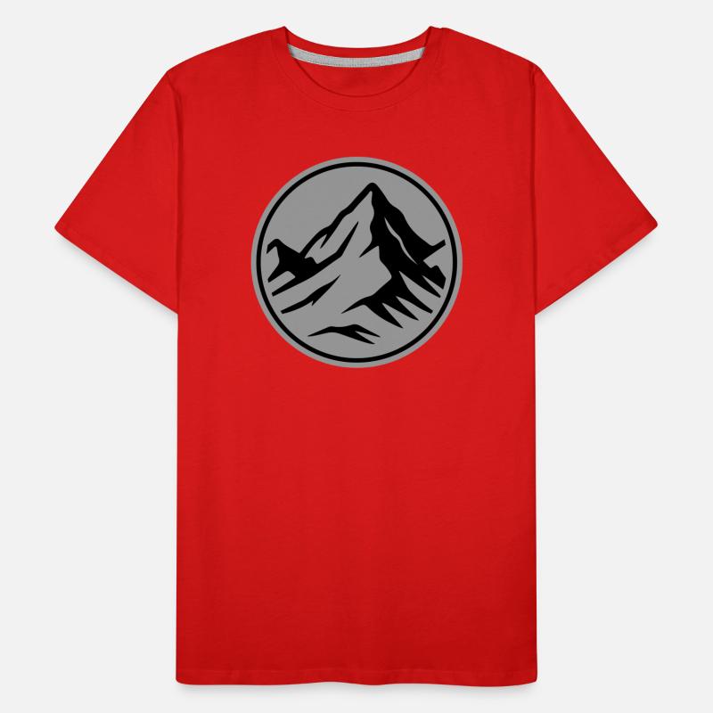 Mountain icon summit Men's Premium Organic T-Shirt