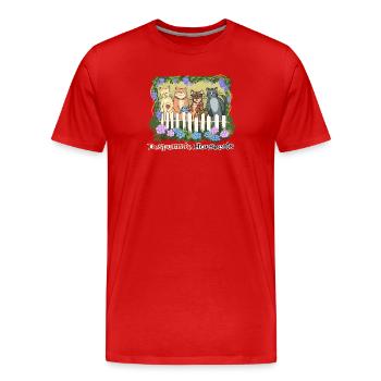 Despurrate Hauskatzen - Männer Premium Bio T-Shirt - Rot - Vorne - Damien (186cm)