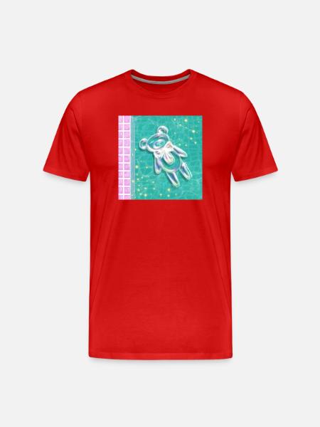 Ourson Bulle Propre - T-shirt bio Premium Homme - rouge