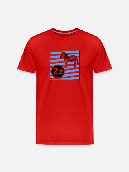 Z wie Zebra - Männer Premium Bio T-Shirt - Rot
