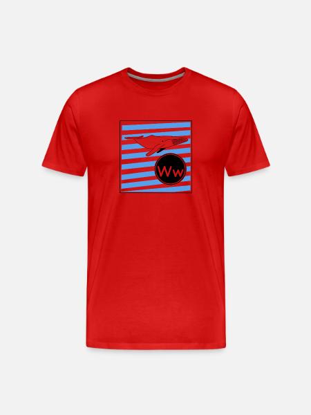 W wie Wal - Männer Premium Bio T-Shirt - Rot