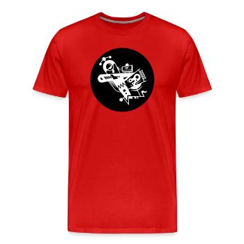Shard 81 - Men's Premium Organic T-Shirt - red - Front - Damien (186cm)