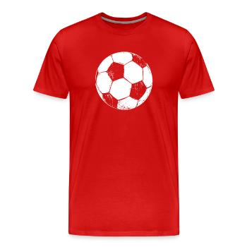 Soccer Soccer Soccer Players - Men's Premium Organic T-Shirt - red - Front - Damien (186cm)