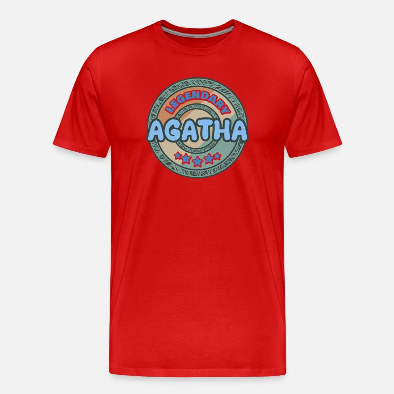Agatha als Geschenkidee - Männer Premium Bio T-Shirt - Rot