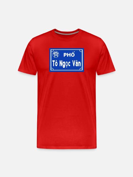 hanoi - Männer Premium Bio T-Shirt - Rot