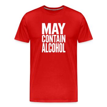 Peut contenir de l’alcool Alkohol Mallorca Saufen JGA - T-shirt bio Premium Homme - rouge - Devant - Damien (186cm)