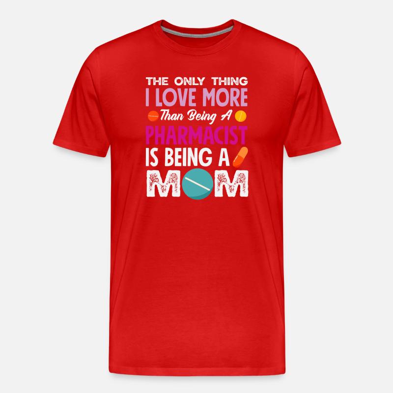 Apotheker Pharmazeutisch-technischer - Männer Premium Bio T-Shirt - Rot