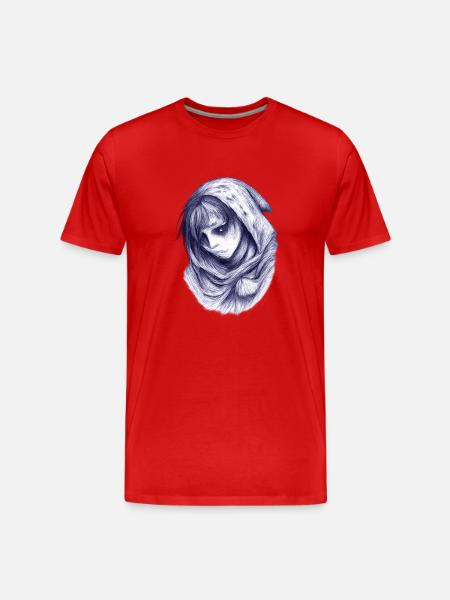 Blauer Schleiergeist - T-shirt bio Premium Homme - rouge