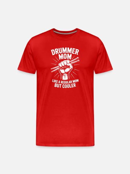 Drummer Saying Funny Drummer Gift - Men's Premium Organic T-Shirt - red