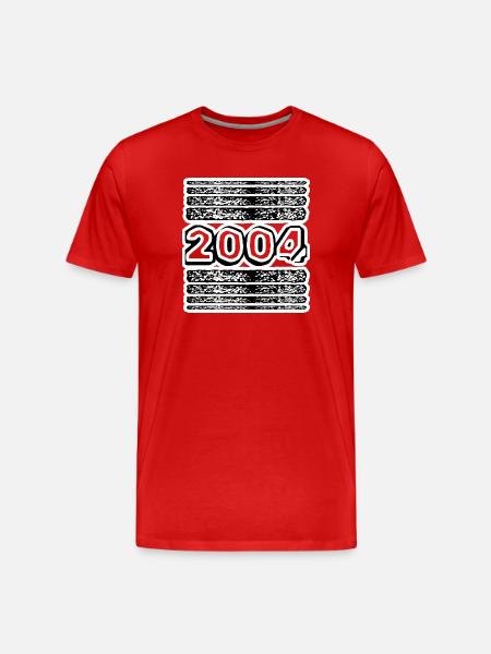 2004 - T-shirt bio Premium Homme - rouge
