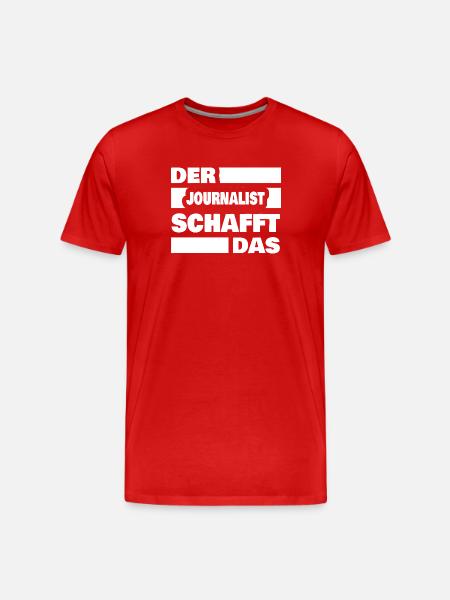 journalist - Men's Premium Organic T-Shirt - red