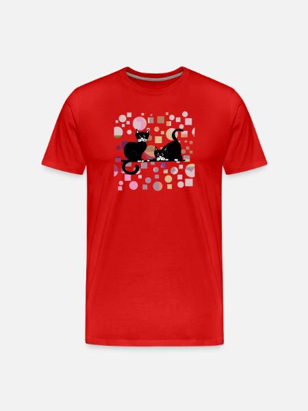 Cats - Men's Premium Organic T-Shirt - red