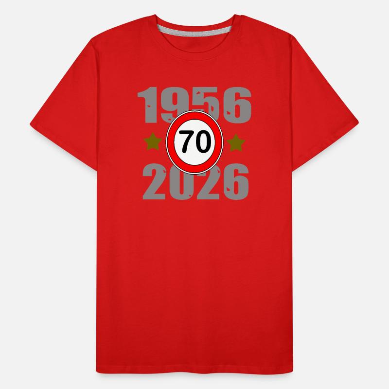 70e anniversaire 1956–2026 T-shirt bio Premium Homme