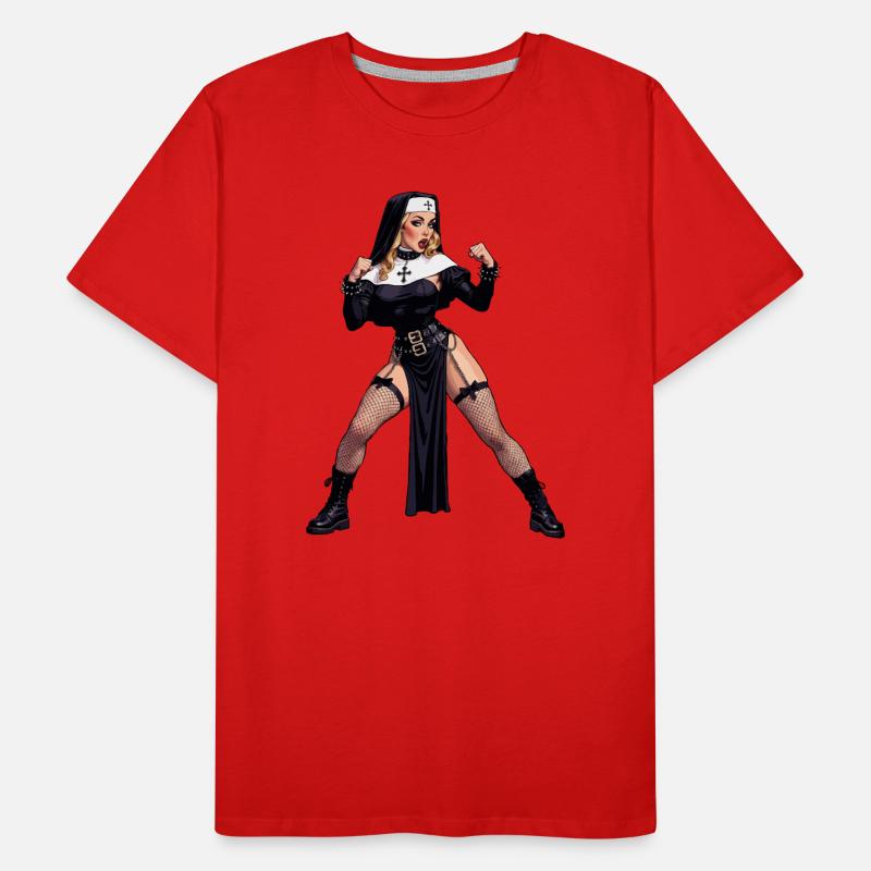 Super-Ehefrau-Nonne Männer Premium Bio T-Shirt