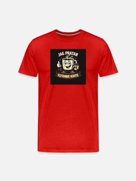 I'm talking liquid coffee - Men's Premium Organic T-Shirt - red