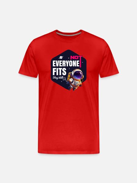Not Everyone Fits Stay Chill - Men's Premium Organic T-Shirt - red