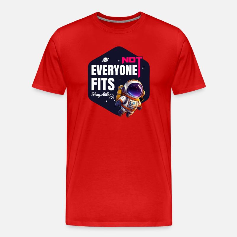 Nicht jeder passt Bleib entspannt - Männer Premium Bio T-Shirt - Rot