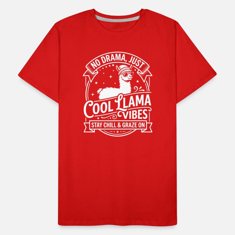 Cool Lama Vibes - Pas de drame T-shirt bio Premium Homme