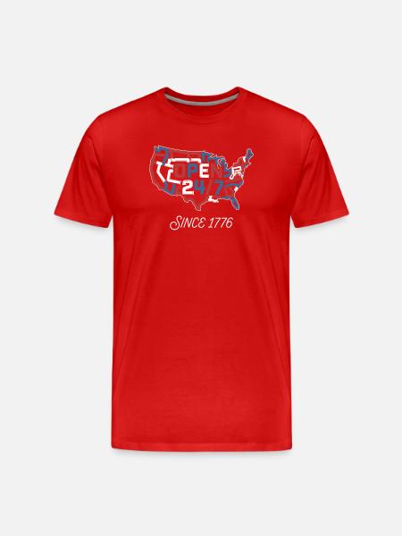 Open 24/7 Since 1776 - Men's Premium Organic T-Shirt - red