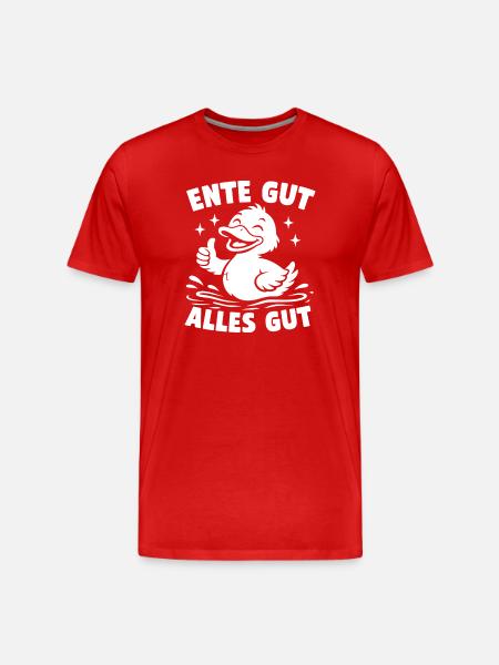 Duck Good All Good - Men's Premium Organic T-Shirt - red