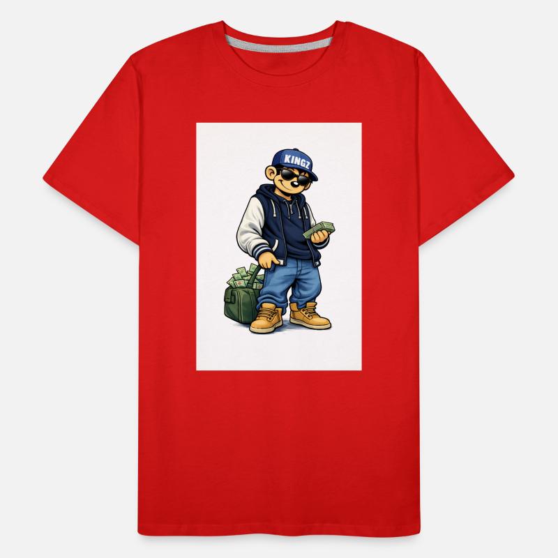 Kingz Monkey Hustler Men's Premium Organic T-Shirt