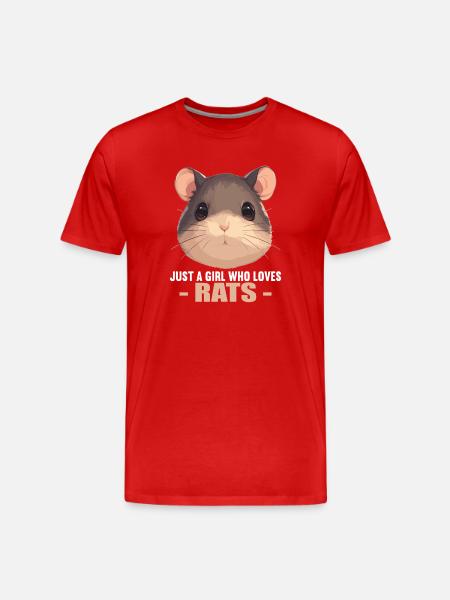 Rat Rat - Men's Premium Organic T-Shirt - red