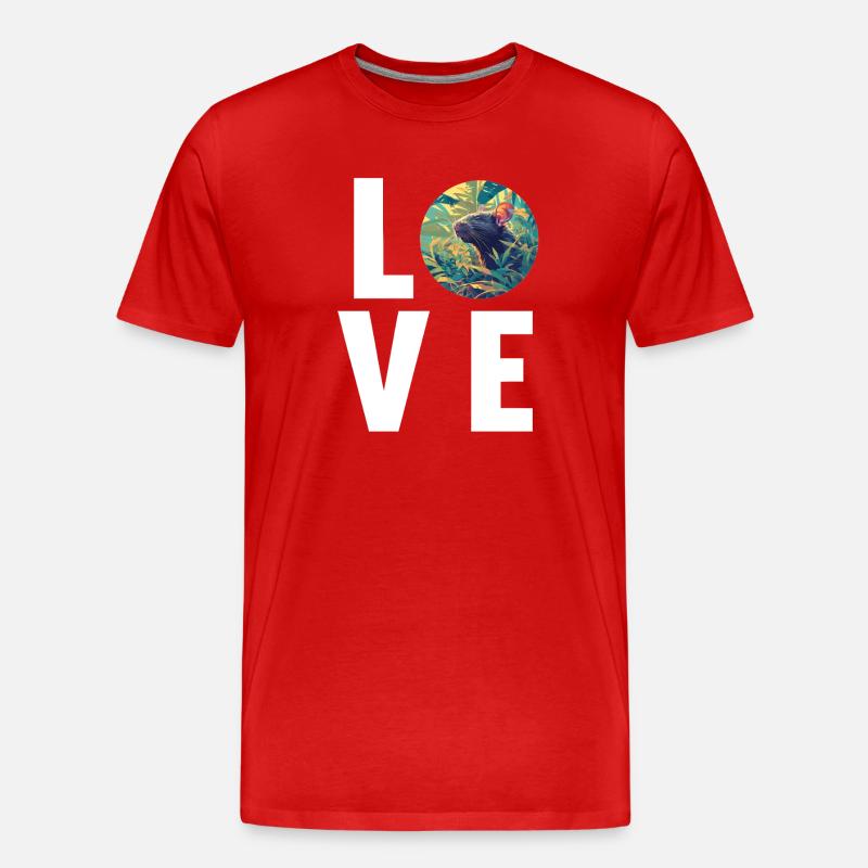 Ratten Ratte - Männer Premium Bio T-Shirt - Rot
