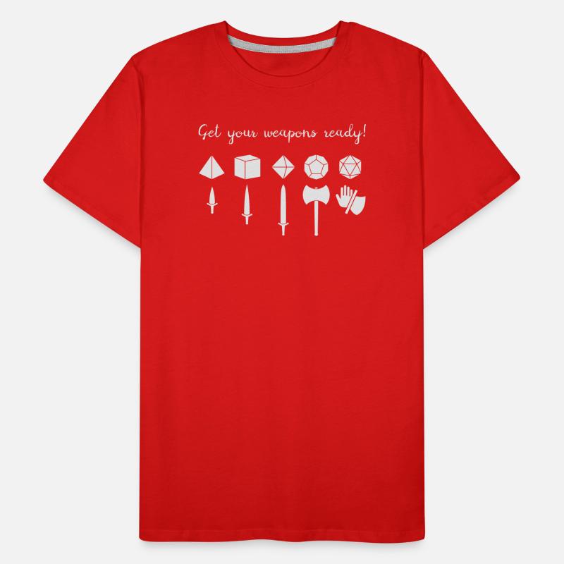 Get your weapons ready (Pen&Paper) Men's Premium Organic T-Shirt