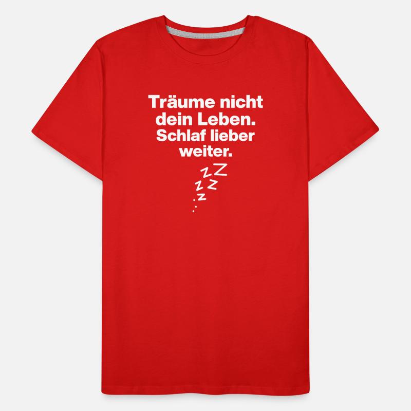 SLEEPING IS THE BEST TRAINER! SLEEP FUN SHIRT Men's Premium Organic T-Shirt