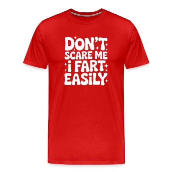 Furzen Sprüche Furz Lustiges Furzen Geschenk - Männer Premium Bio T-Shirt - Rot - Vorne - Damien (186cm)