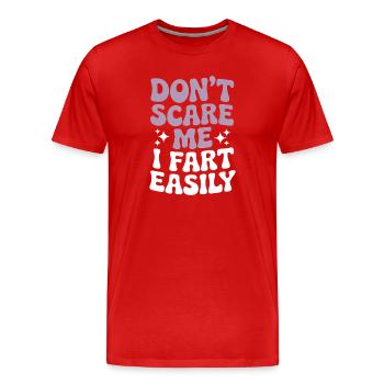 Furzen Sprüche Furz Lustiges Furzen Geschenk - Männer Premium Bio T-Shirt - Rot - Vorne - Damien (186cm)