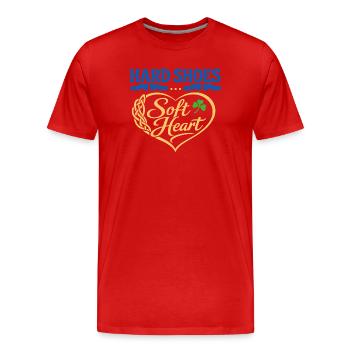 Irish Dance Step-dancing Celtic Fan - Men's Premium Organic T-Shirt - red - Front - Damien (186cm)
