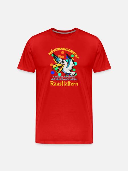 Mövenmanagement kompetenter Kollegen - Männer Premium Bio T-Shirt - Rot