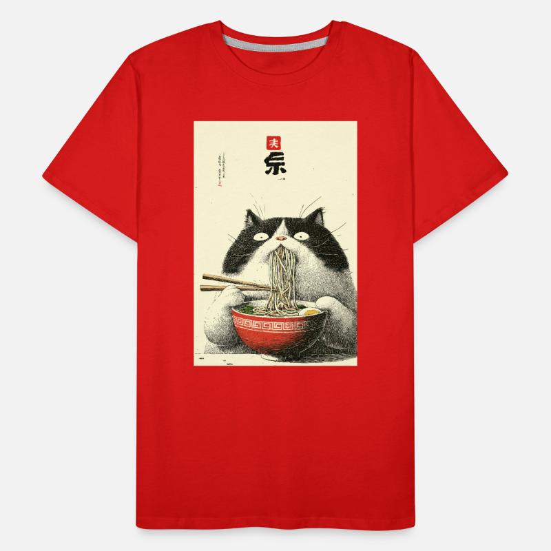 Neko Noodle Feast Men's Premium Organic T-Shirt