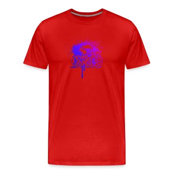Roadbike Stil für jeden Anlass - Männer Premium Bio T-Shirt - Rot - Vorne - Damien (186cm)