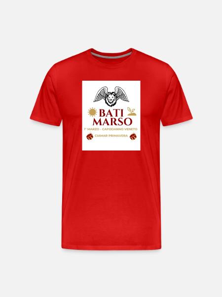 Bati Marso – Silvester-Veneto - Männer Premium Bio T-Shirt - Rot