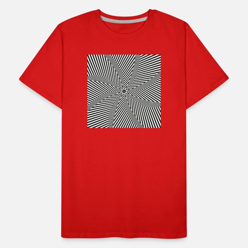 Starburst Optical Maze Men's Premium Organic T-Shirt