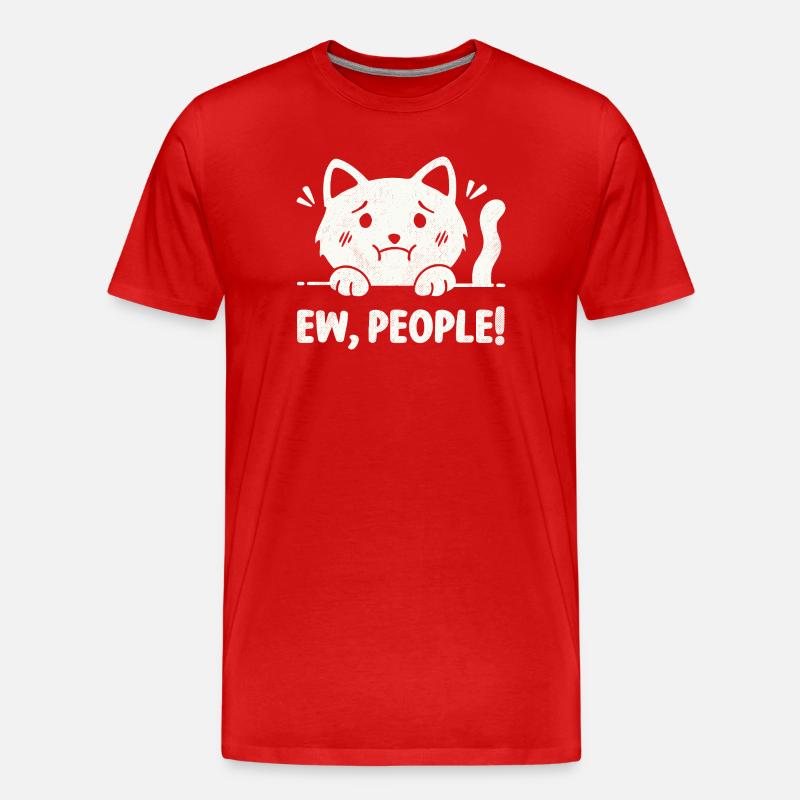 Igitt, Leute! - Männer Premium Bio T-Shirt - Rot