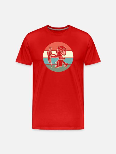aztec Mayan calendar Inca - Men's Premium Organic T-Shirt - red