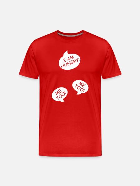 Pregnancy announce twins mom mom mom - Men's Premium Organic T-Shirt - red