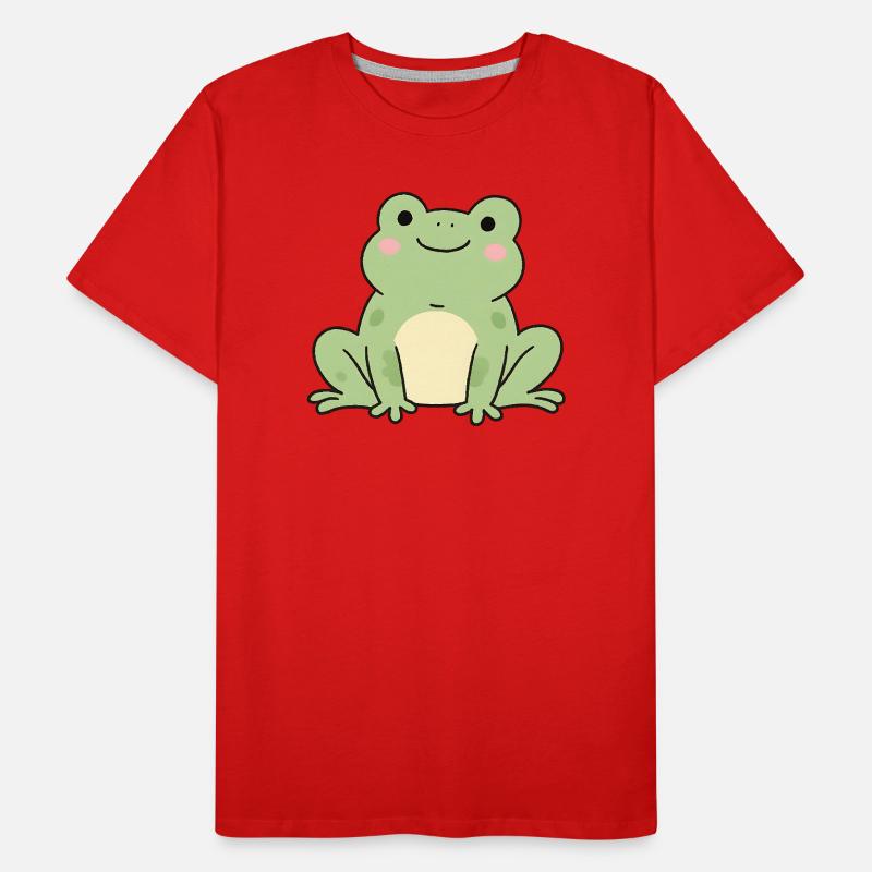 Grenouille Grenouille Crapaud Vert Charm Design T-shirt bio Premium Homme