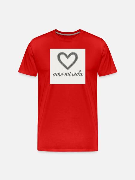 Heart and joy of life - Men's Premium Organic T-Shirt - red