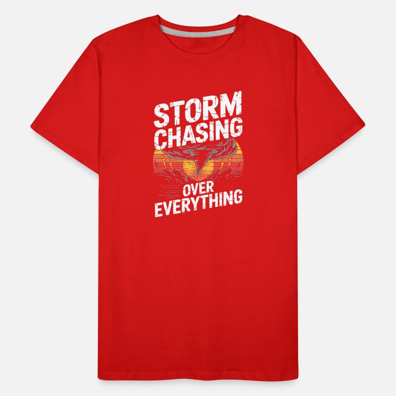 Storm Chasing Over Everything Tornado Jäger Men's Premium Organic T-Shirt