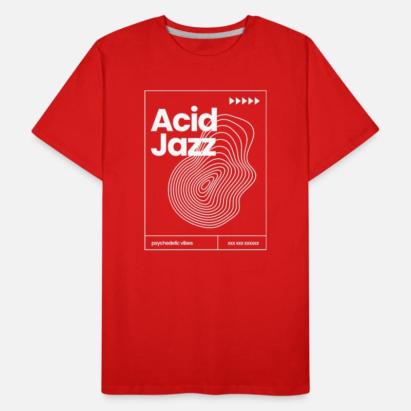 Design eines Acid-Jazz-Musikplakats Männer Premium Bio T-Shirt