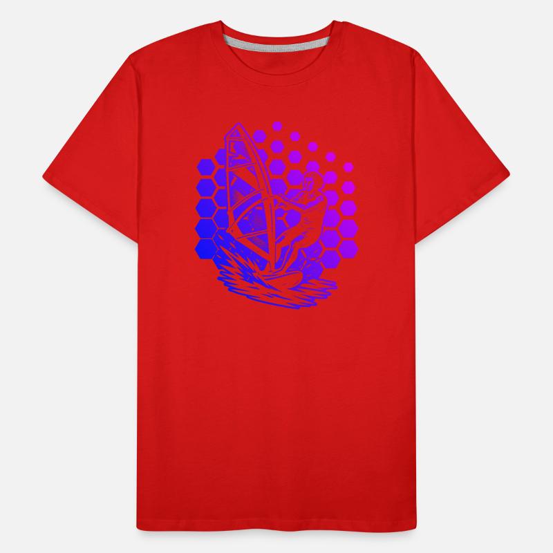Clear windsurfing message Men's Premium Organic T-Shirt
